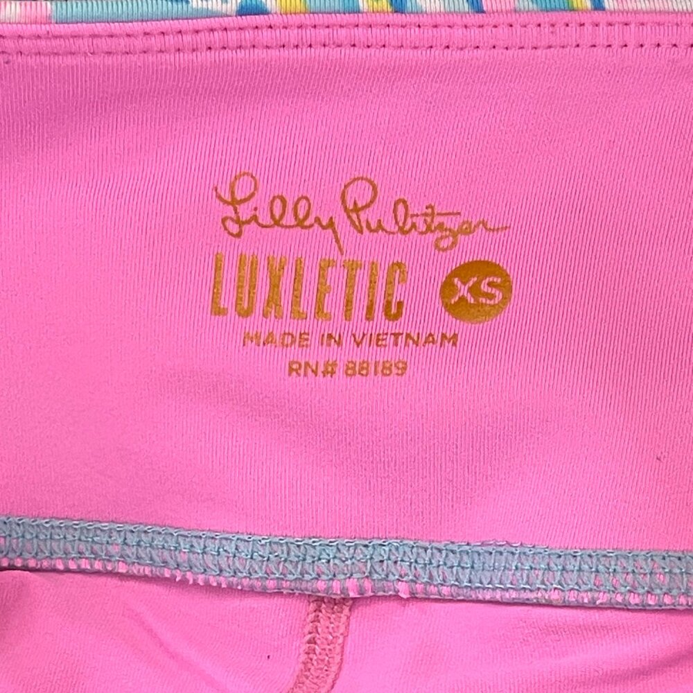 Lilly Pulitzer Luxletic XS Skort Fiona Blue Ibiza Gimme The Juice Skirt Shorts - Picture 5 of 6